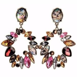 madison // crystal drop statement earrings